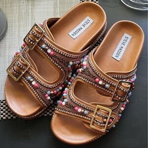 Steve Madden Cabo Beaded Slides Sandals